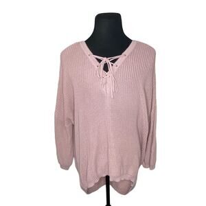 Altar'd State Blush Pink Oversized Comfy Sweater - Women's L